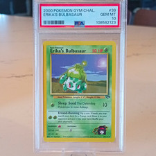 PSA 10 Pokemon 2000 Erika's Bulbasaur No. 39 PSA 10 picture