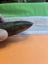Authentic Hard stone Celt made of green hard stone from Pike co Ind. picture