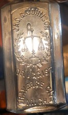 RARE JAS G JOHNSON & CO DRUGGISTS TRAVERSE CITY MICHIGAN ANTIQUE MEDICINE BOTTLE picture