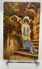 Vtg c1930's - 1940's Post Card Lovers Vows picture