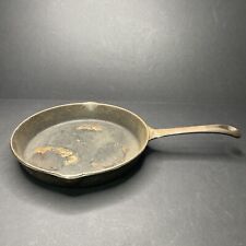 Antique c1910s Cast Iron Skillet Heavy Duty Frying Pan Foundry Poured Cookware picture