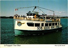 LeVoyageur Soo Locks Boat Tour Sault Ste. Marie Michigan Postcard picture