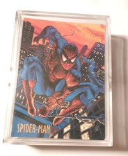 Marvel Spiderman 1997 Fleer Complete Trading Card Set 1-50 Minty Fresh In Case picture