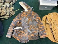 WWII GERMAN WAFFEN OAK TO WHITE CAMO WINTER PARKA-LARGE, SM WHOLESALE picture