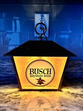 Vintage 1950's 60's Busch Bavarian Beer Local Sign Light UP Man cave Beer Sign picture