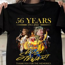 Classic Rod Stewart 56 Years 196-2025 Cotton Men S-235XL T-Shirt 20D152 picture