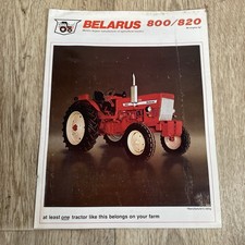 Belarus 800 820 Tractor Dealership Sales Brochure Milwaukee Wisconsin picture