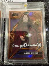 2025 Topps Star Wars Smugglers Outpost Cortosis Metal /50 Darth Sidious Signed picture