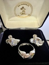Disney Mickey Mouse .925 Sterling Silver Ring Collection - 3 Rings picture