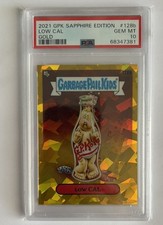 Topps 2021 GPK Sapphire Edition Low Cal #128b Gold Parallel /15 PSA 10 Pop 1 picture
