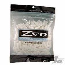 ZEN Super Slim Filter Tips - 5 Bags - Resealable 200 Cigarette Bag  SuperSlim picture