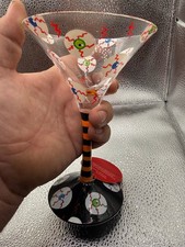 Lolita Bloodshot Hand-Painted Martini Glass picture