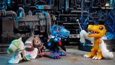 DJS Studio Digimon Agumon Figure Pre-order 4Pcs Terriermon Painted Collection picture