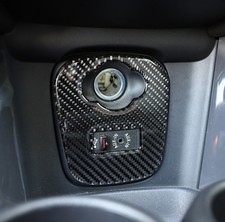 2Pcs Dashboard AC Vent Outlet Frame Trim Carbon Fiber Look Interior Accessories picture
