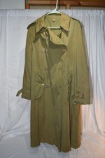 Authentic WWII Worn WAAC Officer Trench Coat - Size Small - Read Description picture