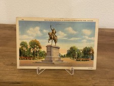 VTG Postcard Washington Monument Washington Park Chicago  picture