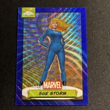 Topps Chrome Marvel 2024 Sue Storm Blue Wave /150 picture