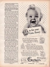 1948 Gerber's Baby Food Print Ad Wall Art picture