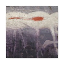 Abbott Handerson Thayer, born Boston, - White Flamingoes - Canvas Wall Art picture