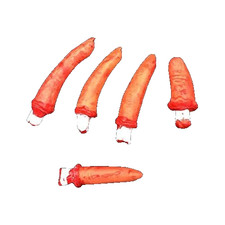 Life Size Simulated Fake Bloody SEVERED FINGERS Body Parts Halloween Decorations picture