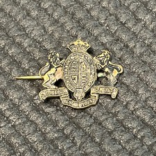 Royal British Coat of Arms Military Sweetheart Lapel Hat Pin P7503 picture