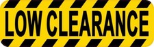 10in x 3in Low Clearance Sticker Car Truck Vehicle Bumper Decal picture