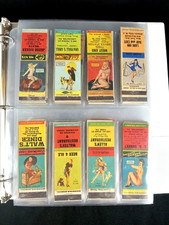 LOT OF 195 VTG GIRLY  MATCHBOOK COVERS COLLECTION VERY NICE CONDITION IN BINDER picture
