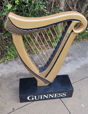 NIB Guinness Harp Display Measures 34”x 30” Built Bar Decor Advertising Display picture