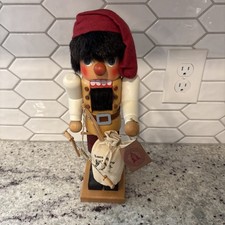 Rare Vintage Holzkunst Christian Ulbricht German Woodsman Nutcracker 12in w Tag picture