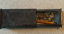 Specialty Service Corp Vintage Metal Sliding Match Safe Holder Des Moines Iowa picture
