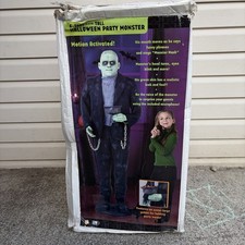 Gemmy Halloween Lifesize 6 Ft Tall Animated Party Monster Rare Motion Activated picture