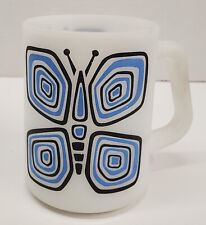 Vintage Federal Glass Butterfly Design Coffee Mug picture