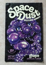 NOS Vintage 1970's Unopened SPACE DUST Sizzling Candy Grape COSMIC CANDY SEALED picture