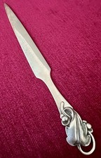 STUNNING VINTAGE COHR DENMARK STERLING SILVER LETTER OPENER MODERNISTS DESIGN picture