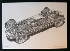 Yoshihiro Inomoto 1951 BRM Type 15 Cutaway Print Technical Drawing picture