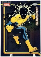 2026 Topps Chrome Marvel Comics Sunspot True Black 10/10 Bookend #172 picture