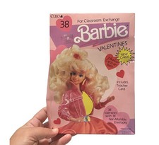 Vintage 1992 BARBIE 38 Valentine Cards Original Sealed Package READ picture