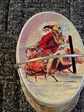Vintage Shackman bank tin, Santa Claus, 1983~MINT COLLECTIBLE picture