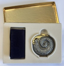 Estee Lauder Swarovski Crystals Snail Compact  Lucidity Transparent-06  NIB picture