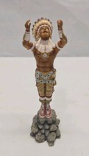 Hamilton Collection Protector of Dreams Indian Figure Warrior's Prayer 1998 picture