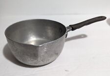Vtg Aluminum 1950s MCM Small Milk Warming Pan - Made in Italy - Italian Kitchen  picture