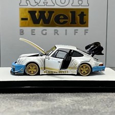 PGM 1:64 Scale White RWB 930 Standard Sports Open Model Diecast Display Car picture