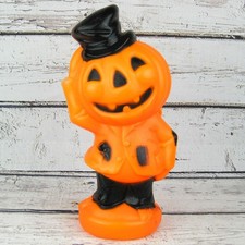 Vintage 1969 Empire Plastics Halloween Pumpkin Man 14” Blow Mold NO CORD / LIGHT picture