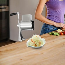 Multifunctional Manual Drum Cutter Slicer Hand Chopper Potato Shredder Steel picture