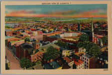 Vintage Postcard 1930-1945 Bird's Eye View of Albany, New York (NY) picture