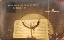 Glen Shears New Years WWII Rare Hold-to-Light Real Photo Postcard December 1943 picture