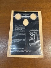 Stereopticon 707 Foldable Stereo Viewer By Taylor-Merchant USA  picture