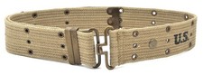 WW2 U.S. M1936 Pistol Belt Khaki marked JT&L 1942 will fit 25