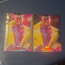 Upper Deck 2018 Marvel Masterpieces Luke Cage Non-Sport Trading Card 2-Card Lot picture