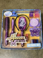 New Disney Hannah Montana 30-Piece Hair Accessory Set Purple Rare picture